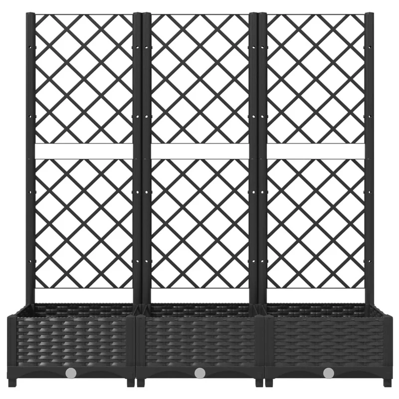 XXL Pflanzkuebel Spalier Rankgitter 120x40x121cm Pflanzkasten Blumenkasten