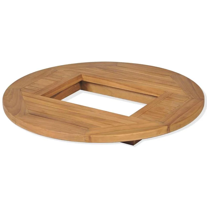 Teak Bierkastentisch 70cm Tischaufsatz Stehtisch Bistrotisch Bierkisten