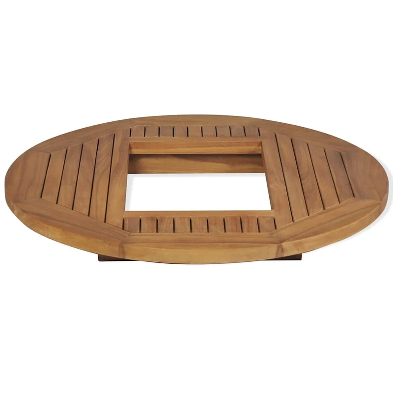 Teak Bierkastentisch 70cm Tischaufsatz Stehtisch Bistrotisch Bierkisten