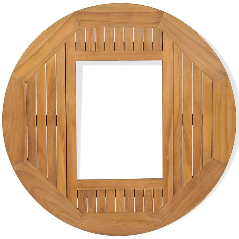 Teak Bierkastentisch 70cm Tischaufsatz Stehtisch Bistrotisch Bierkisten