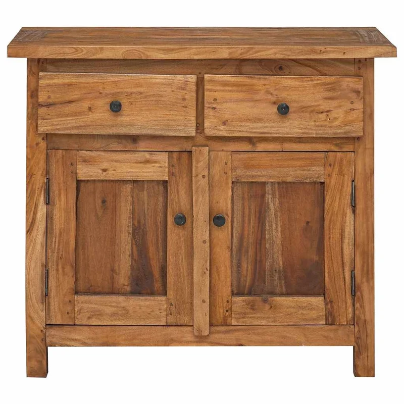 Antike Sideboard Handgefertigt 75x30x60cm Kommode Schubladen Möbel