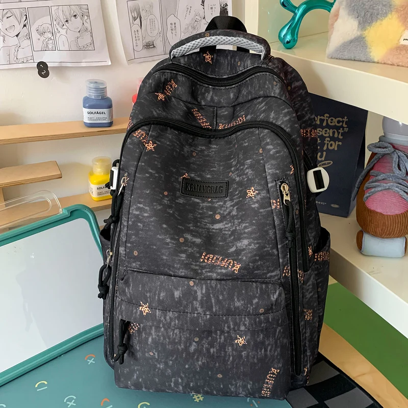 Verspielt Illustrierter Schulrucksack Karnz