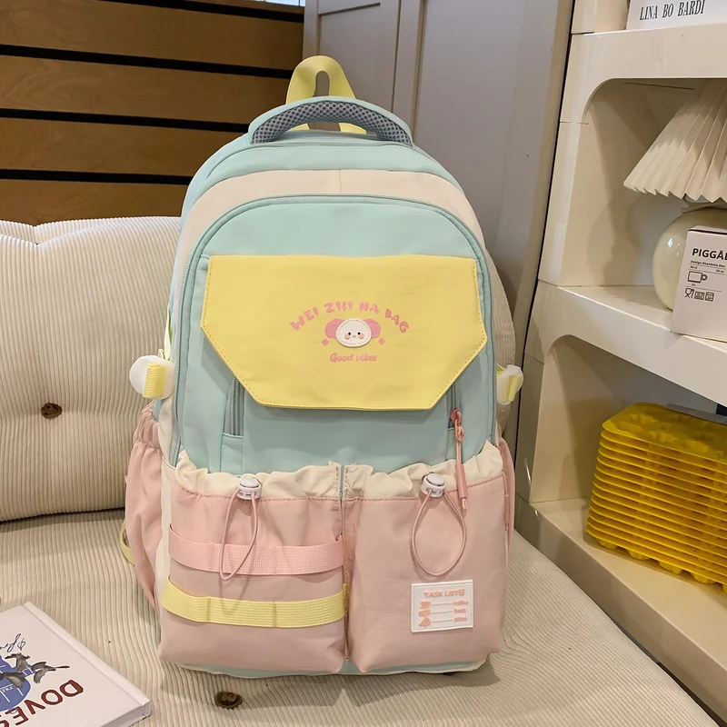 Verspielt Illustrierter Multi-Taschen Rucksack Karnz