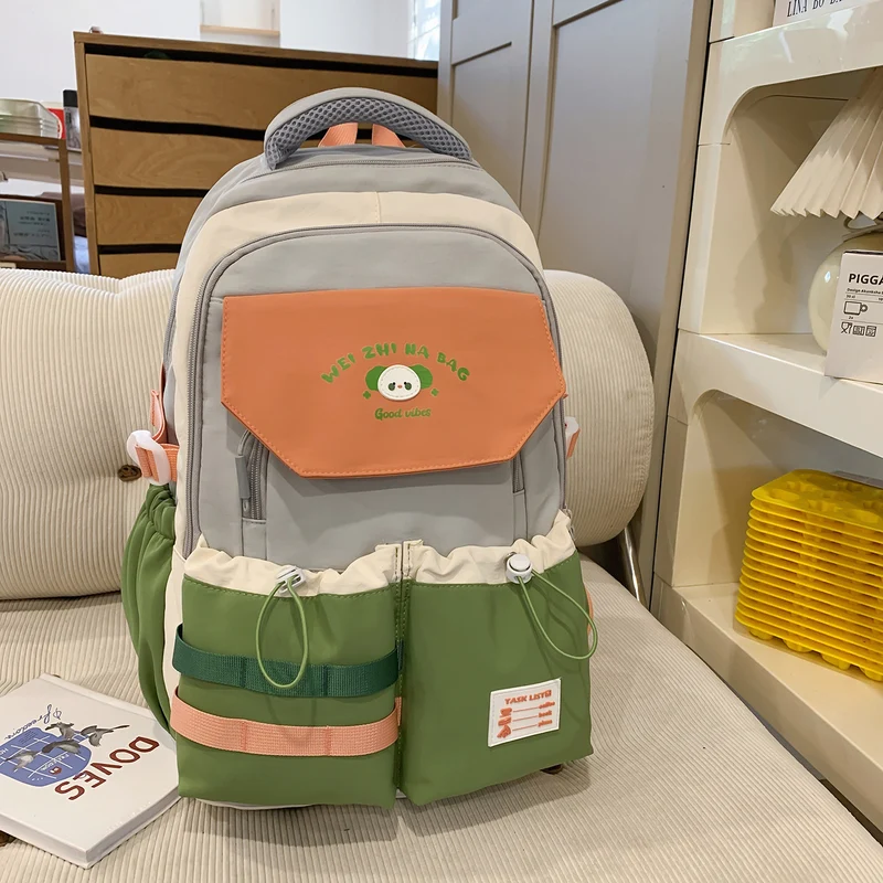 Verspielt Illustrierter Multi-Taschen Rucksack Karnz
