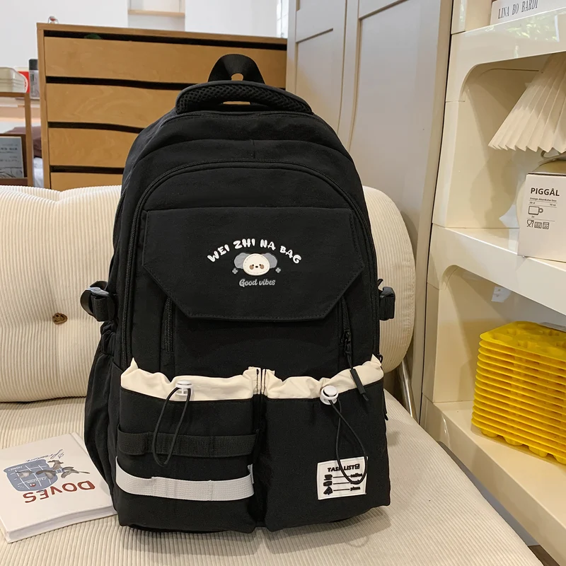 Verspielt Illustrierter Multi-Taschen Rucksack Karnz
