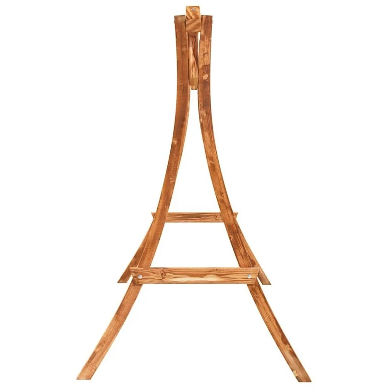 Bugholz Schaukelgestell Teak-Finish Massivholz Hollywoodschaukel 176cm