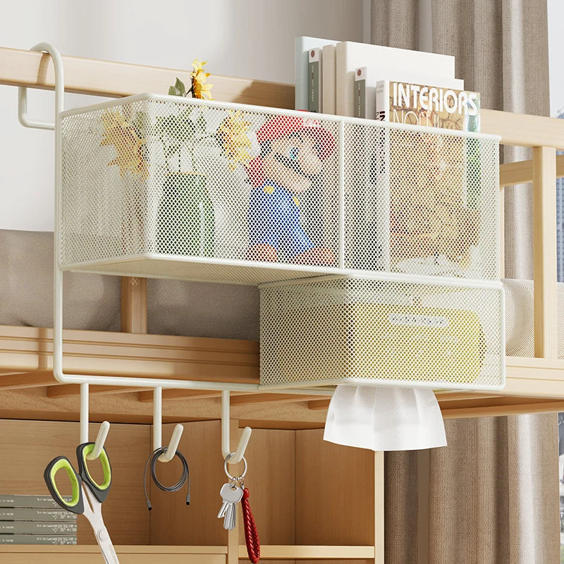 Über-Rail hängender Netzstaubkorb mit Schublade und Befestigungshaken