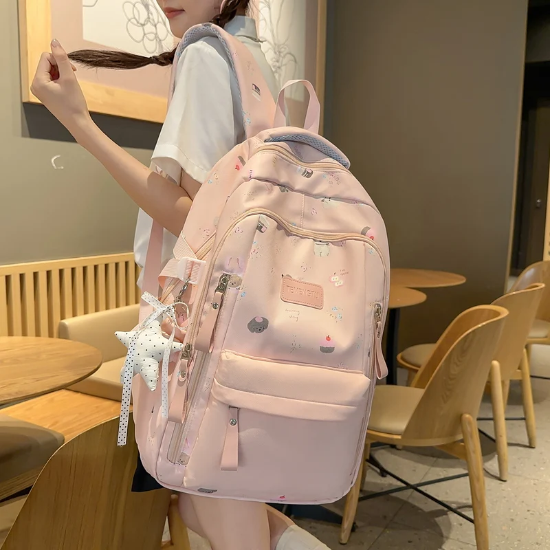 Verspielt Illustrierter Rucksack Karnz 1791205930