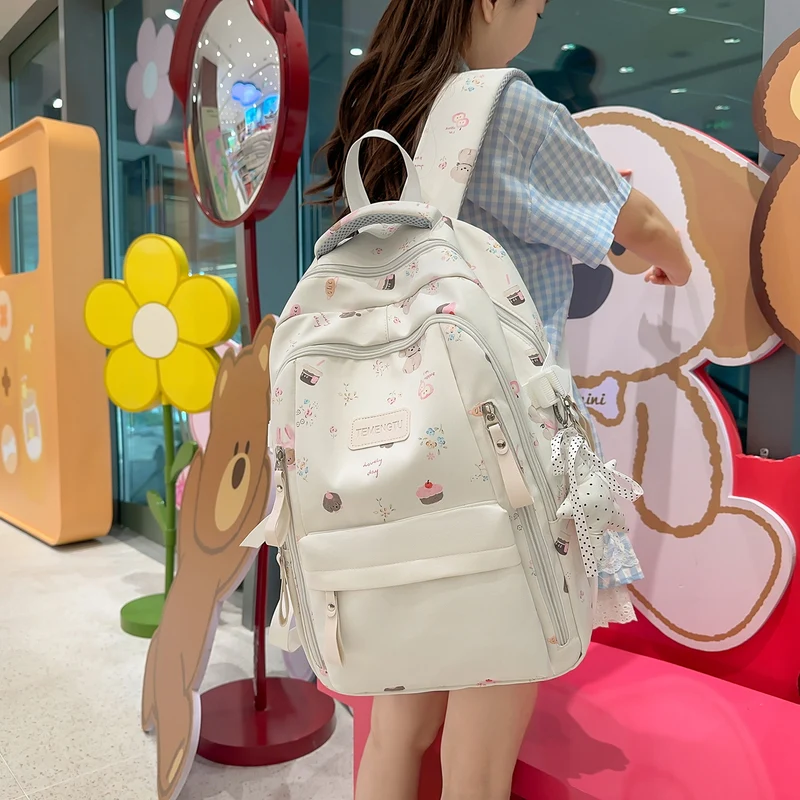 Verspielt Illustrierter Rucksack Karnz 1791205930