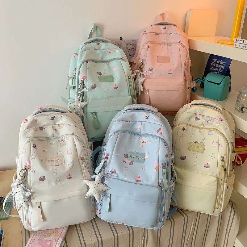 Verspielt Illustrierter Rucksack Karnz 1791205930