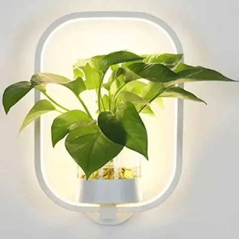 LED-Wandleuchte mit integriertem Pflanzen – Designer-Wandleuchten für Innenräume