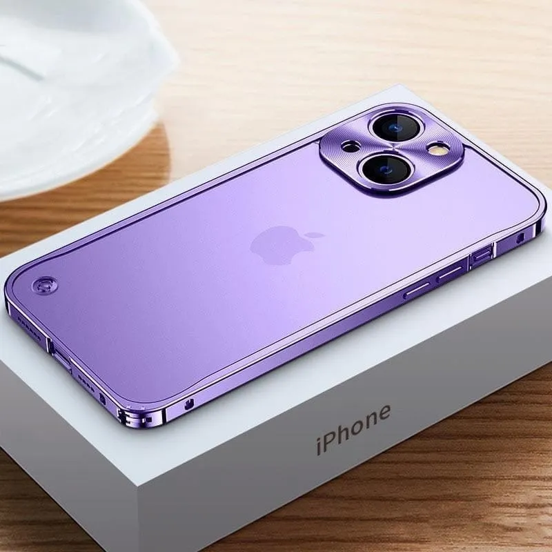 iPhone Aluminium-Hülle | CNC-gefräster Metallrahmen für Schutz | Mehrere Farben