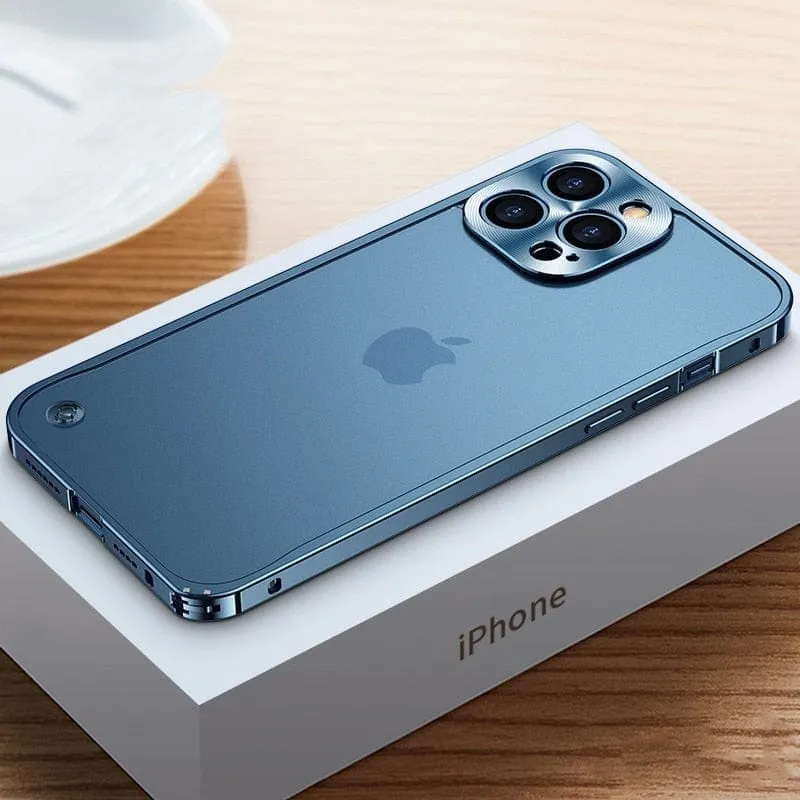iPhone Aluminium-Hülle | CNC-gefräster Metallrahmen für Schutz | Mehrere Farben