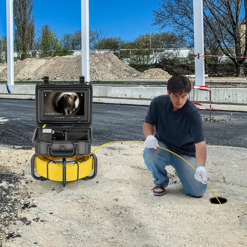 Kanalkamera 30m Rohrinspektionskamera Rohrkamera Inspektionskamera 9 Zoll 1080p HD