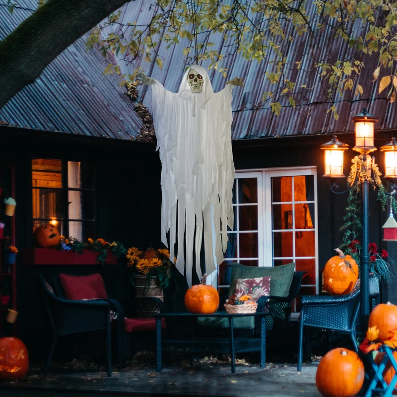 Halloween Dekoration Gespenst Soundfunktion Spezialeffekte 153cm