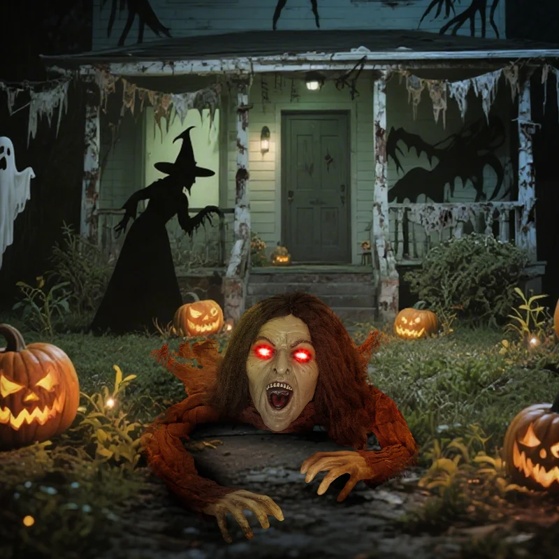 Halloween Kriechende Zombie Dekoration Sounds Lichter Batteriebetrieb