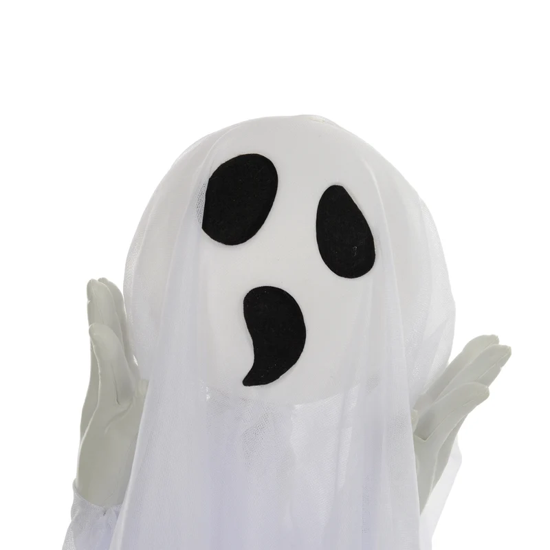 Halloween Dekoration 3x Geister Bewegungssensor 54x10x60cm Leuchtend