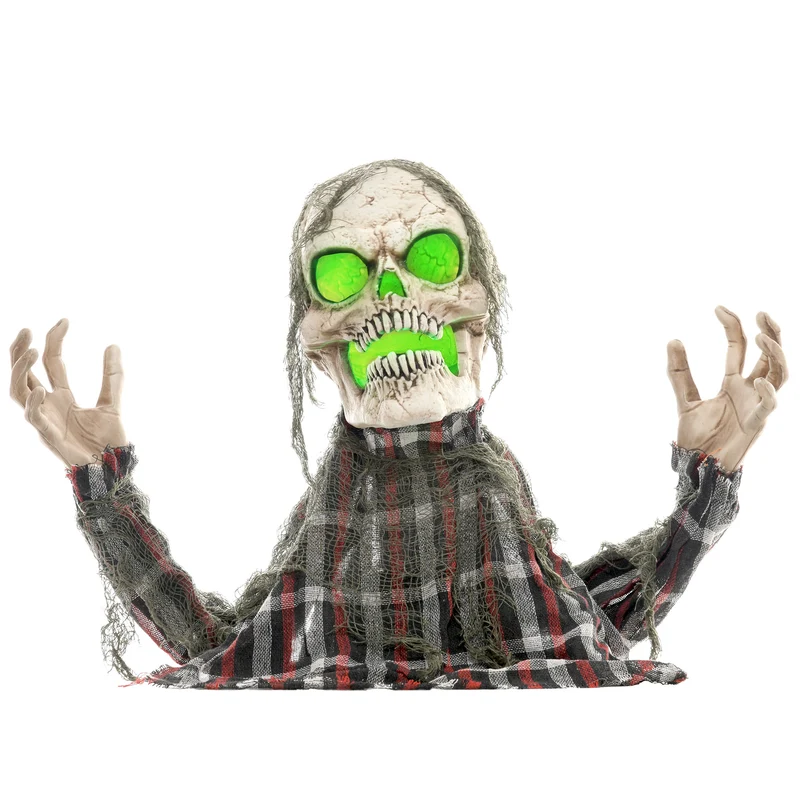Halloween Dekoration Groundbreaker Skelett Biegsame Arme Leuchtende Augen