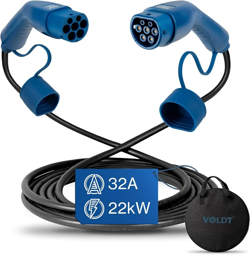 Modell S/X/Y/3 Typ-2-Ladekabel für Elektroautos und Mode-3-EV-Kabel, 22 kW, 32A, IP67, dreiphasig, Typ 2