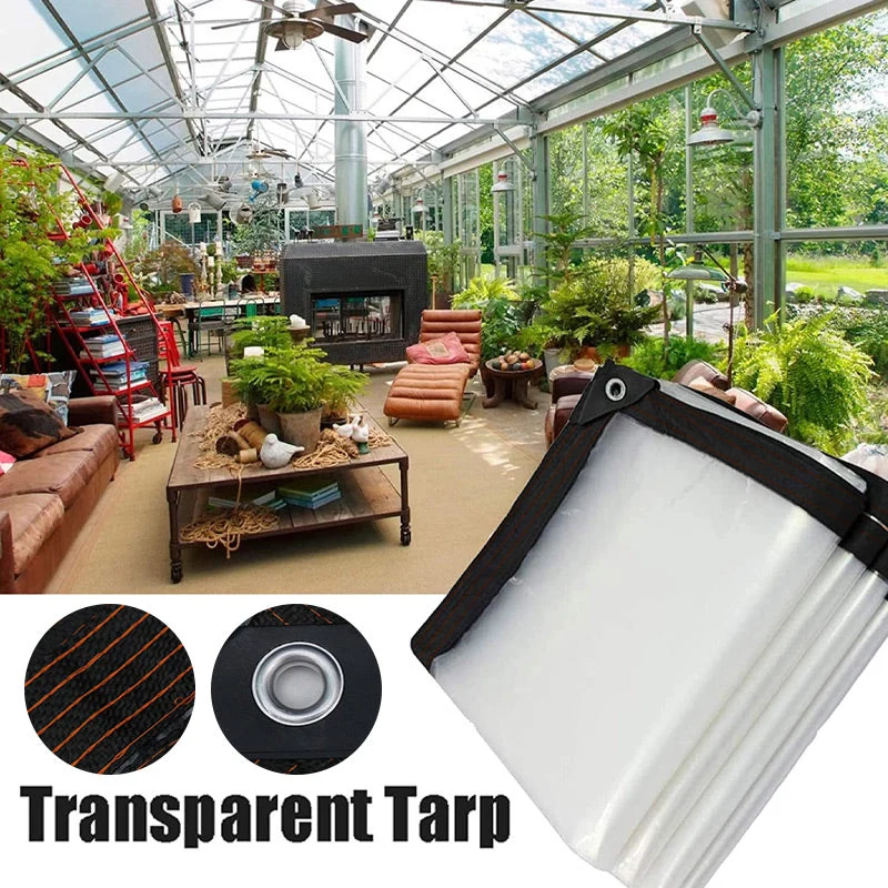 📢📢50% RABATT !!⏰Hochbelastbare transparente wasserdichte isolierte Plane🛡️🌧️