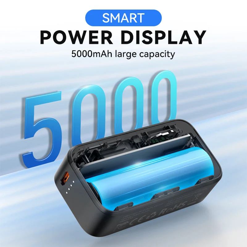 📢50 % RABATT⏰ 3‑in‑1 Magnetische Mini‑Powerbank 5000 mAh, kabelloses Laden für iPhone, Watch & Android