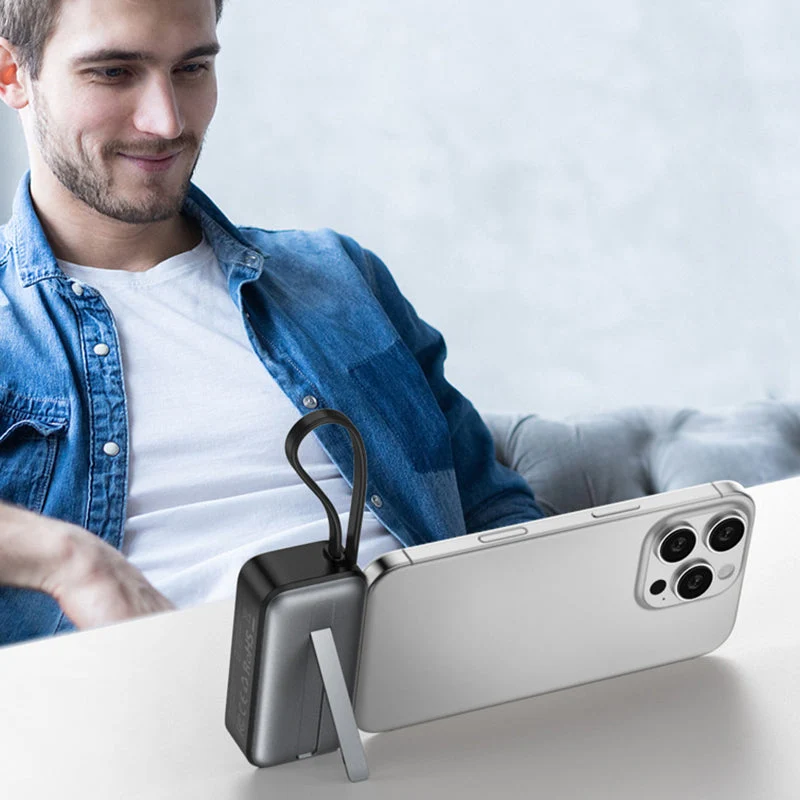 📢50 % RABATT⏰ 3‑in‑1 Magnetische Mini‑Powerbank 5000 mAh, kabelloses Laden für iPhone, Watch & Android