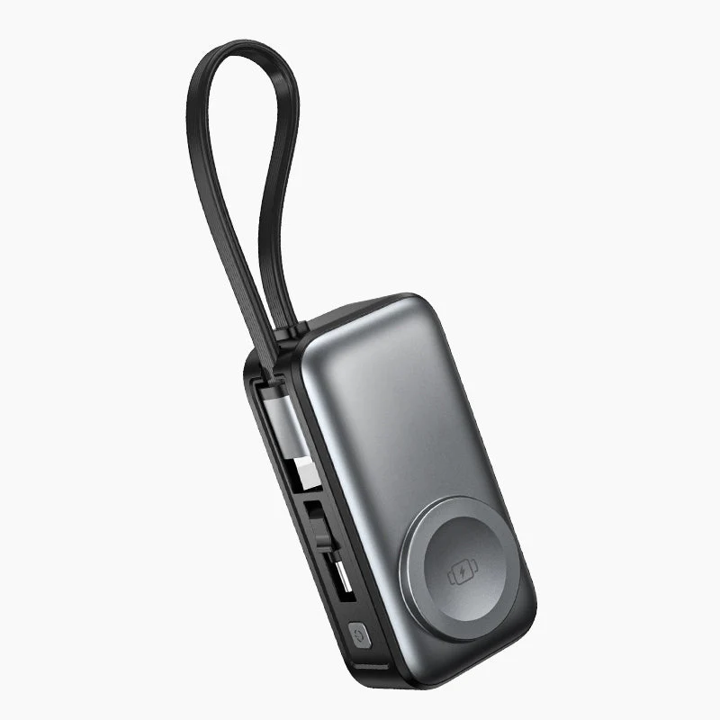 📢50 % RABATT⏰ 3‑in‑1 Magnetische Mini‑Powerbank 5000 mAh, kabelloses Laden für iPhone, Watch & Android