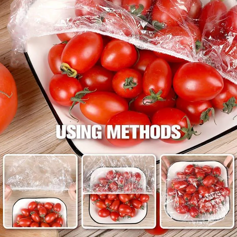 🍱 50% RABATT! 🧊 100 Pcs Einweg-Dehnfolien für Schalen & Teller – Elastisch, lebensmittelecht & vielseitig – Perfekte Alternative zu Frischhaltefolie für die Küche ✨