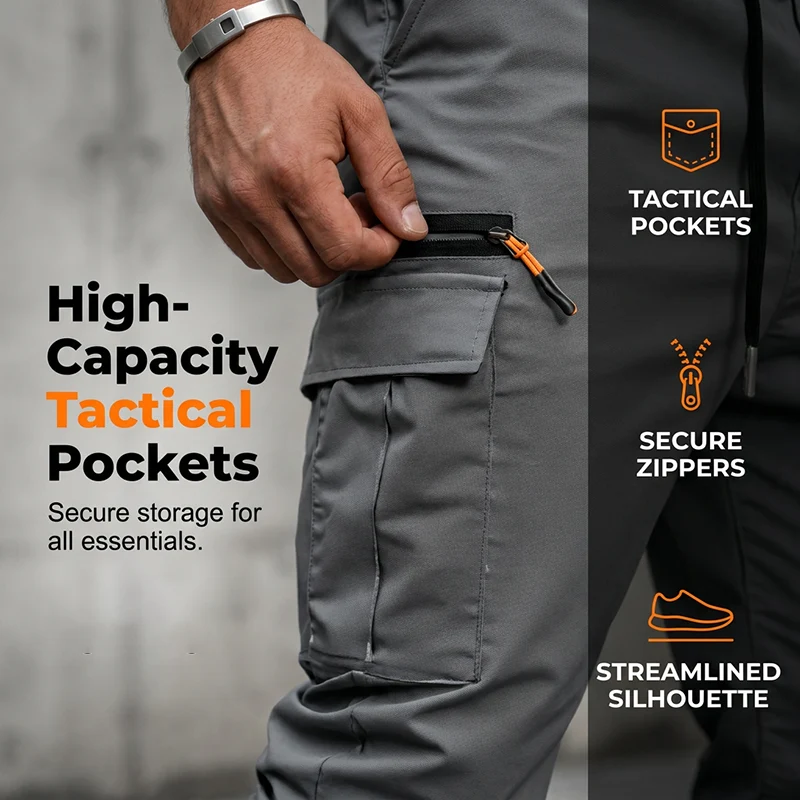 👖 50% RABATT! 🧢 Herren Cargo-Jogger mit Taschen – Bequem, elastisch & lässig – Ideal für Alltag, Freizeit & Streetstyle ✨