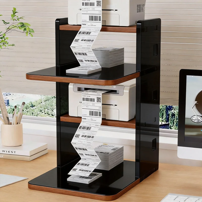 Desktop-Drucker-Ständer-Organizer mit Papierstapel-Regal