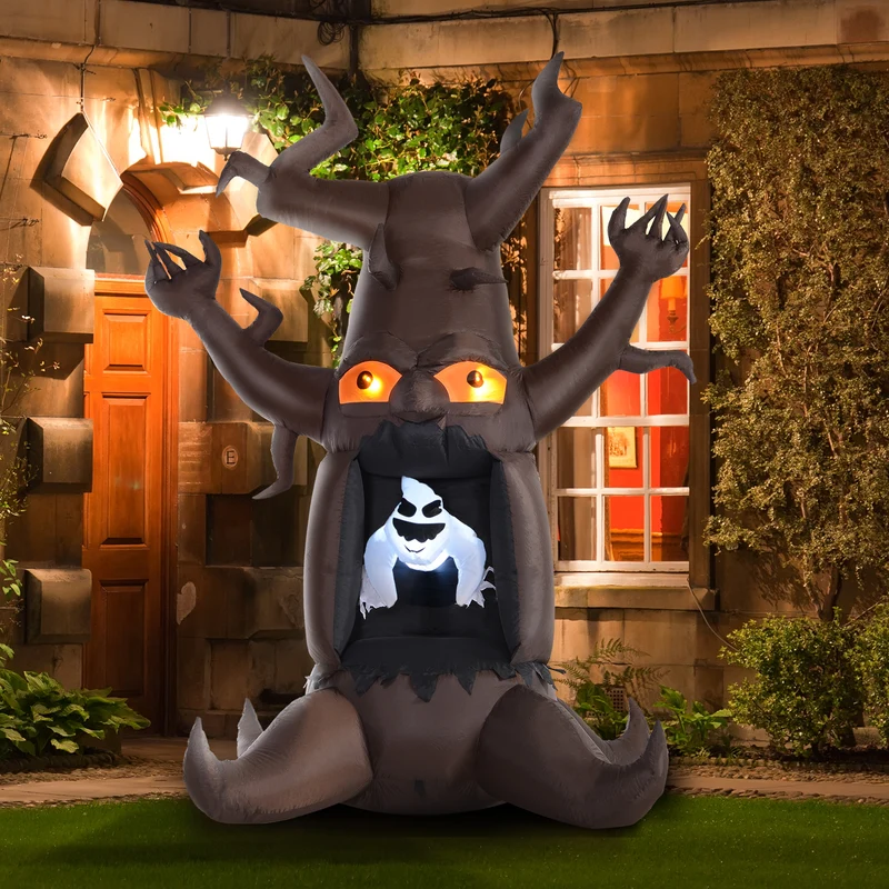 Halloween Aufblasbarer Baum Gespenst Garten Dekoration 240cm