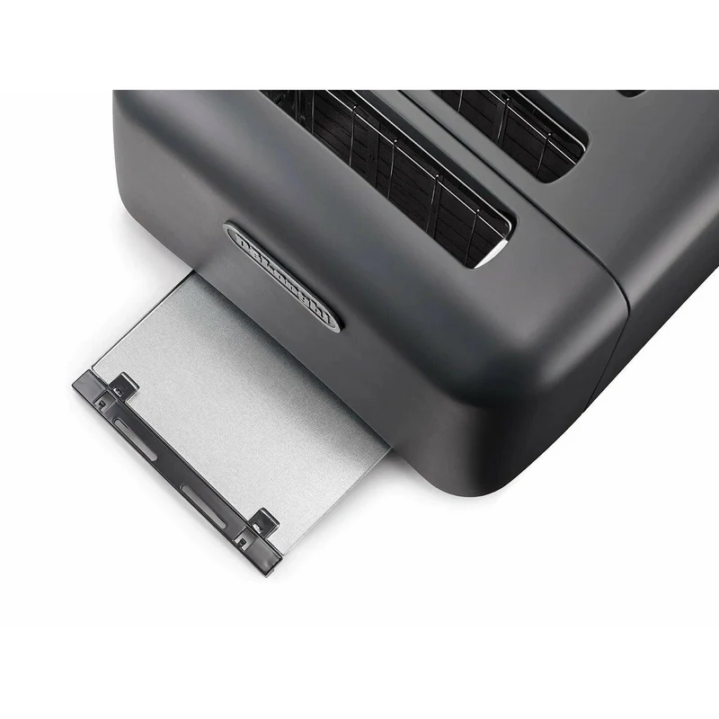 DeLonghi Argento Silva 1800W 4 Slice Toaster - Grau | CT04.GY