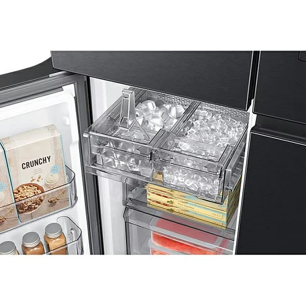 Samsung Family Hub 636L French Style Kühl-Gefrierkombination mit Beverage Center - Schwarz | RF65DG9H0EB1/EU