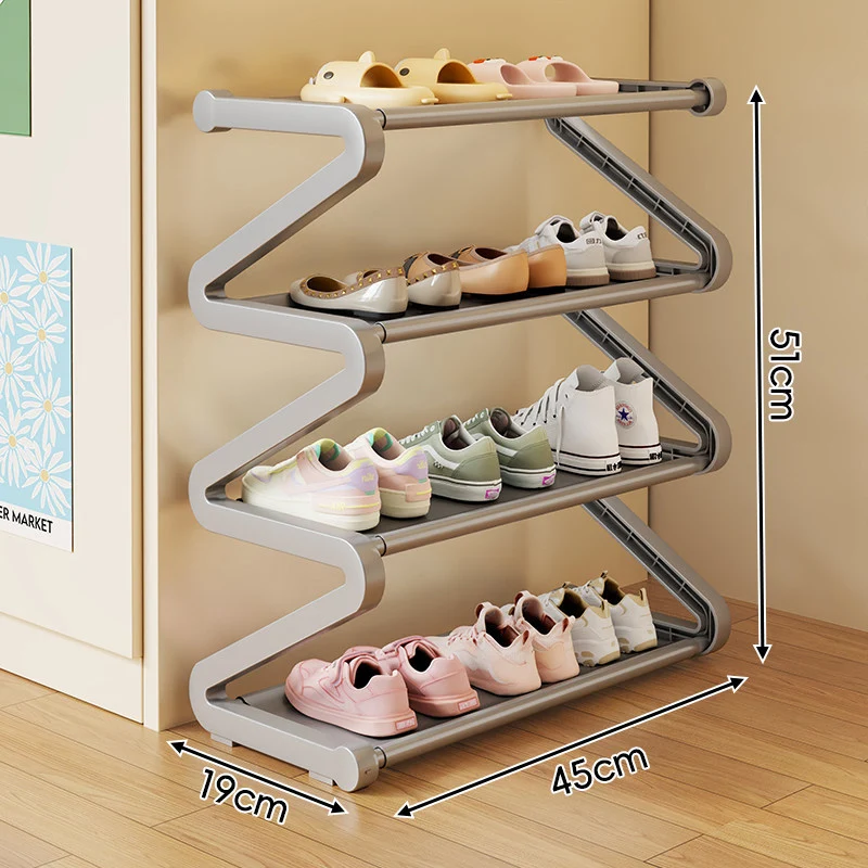 Kompakte Zigzag Multi-Ebenen Vertikale Schuhregal