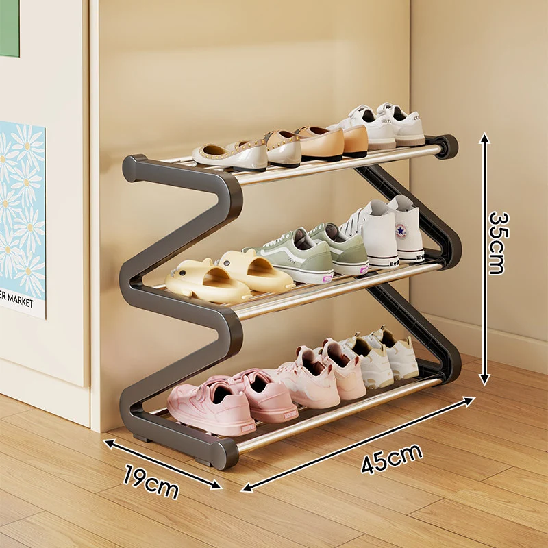Kompakte Zigzag Multi-Ebenen Vertikale Schuhregal