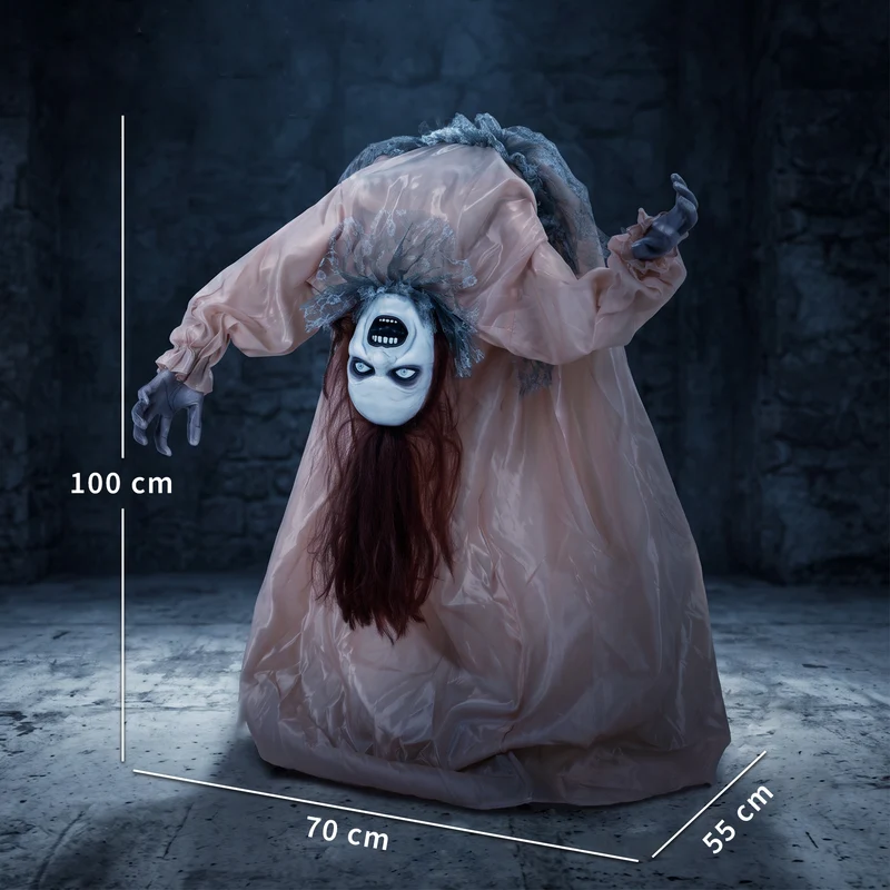 Halloween Animatronic Geist Deko Skelett Berührungssensor Dekoration