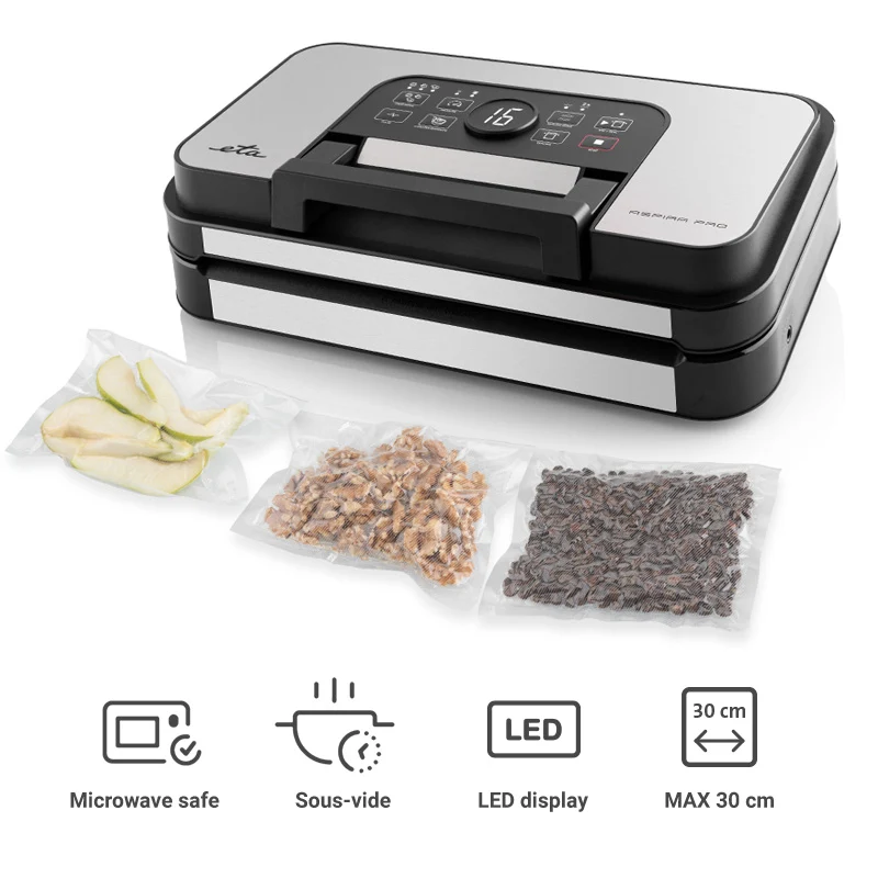 Vakuumpumpe ETA Aspira Pro 9762 90000 schwarz/rostfreier stahl