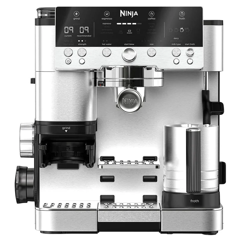 Ninja Luxe Cafe Premier Bean to Cup Espresso Kaffeemaschine - Schwarz & Edelstahl | ES601UK