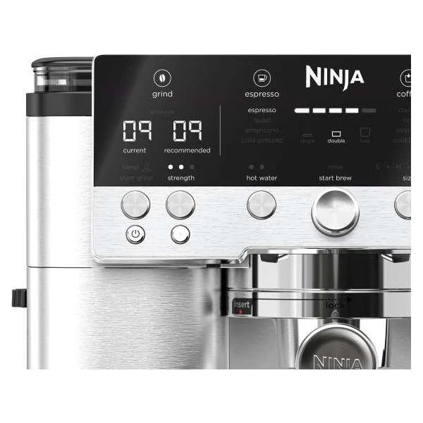 Ninja Luxe Cafe Premier Bean to Cup Espresso Kaffeemaschine - Schwarz & Edelstahl | ES601UK