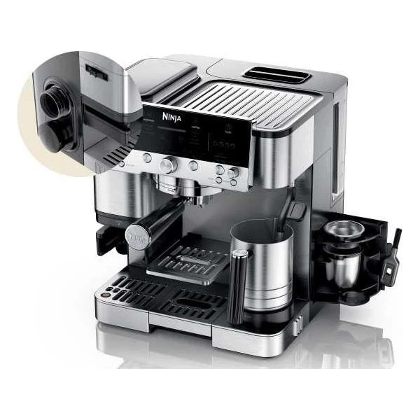 Ninja Luxe Cafe Premier Bean to Cup Espresso Kaffeemaschine - Schwarz & Edelstahl | ES601UK