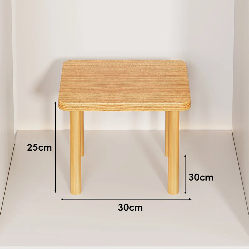 Höhenverstellbarer rechteckiger Holz-Riser-Tisch mit abnehmbaren runden Beinen