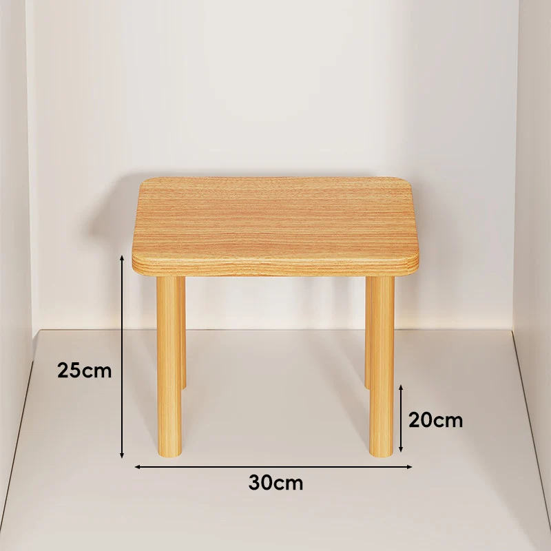 Höhenverstellbarer rechteckiger Holz-Riser-Tisch mit abnehmbaren runden Beinen