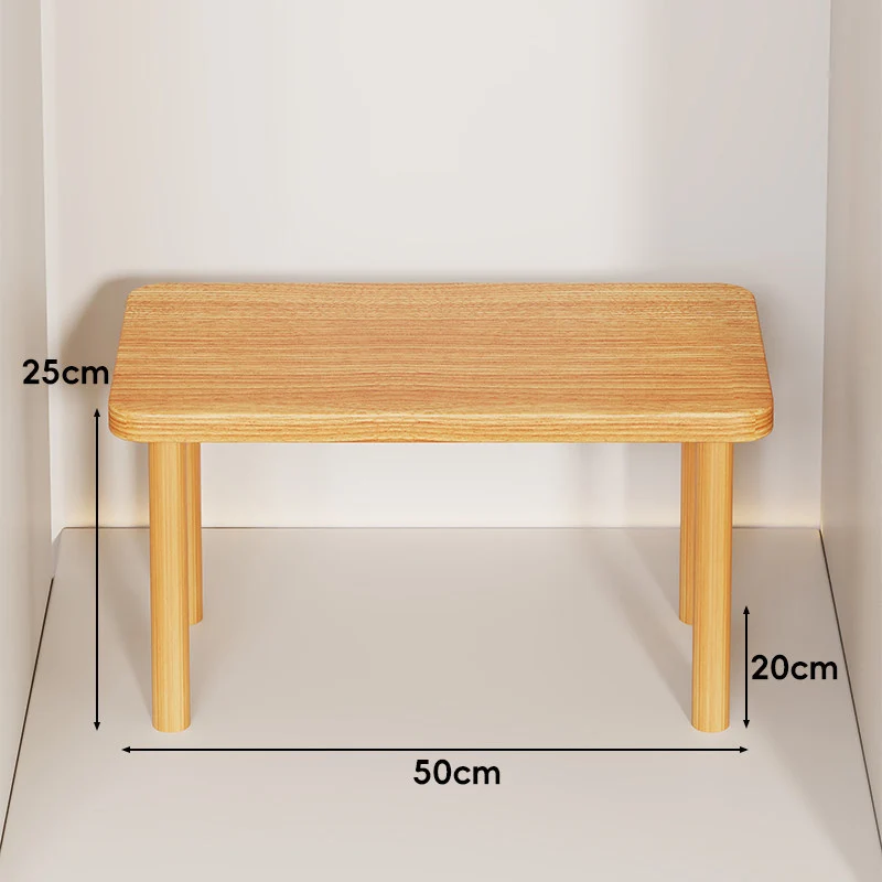 Höhenverstellbarer rechteckiger Holz-Riser-Tisch mit abnehmbaren runden Beinen