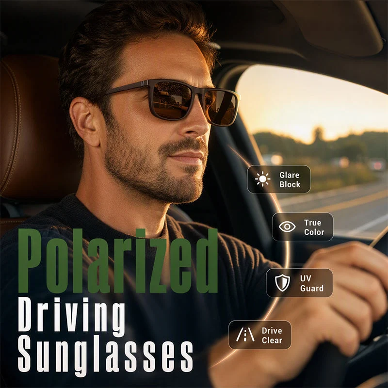 🕶️ 50% RABATT! ☀️ Unisex Stylische Vintage Polarised Sonnenbrille – UV-Schutz, polarisiert & zeitlos – Perfekt für jeden Look & Anlass ✨