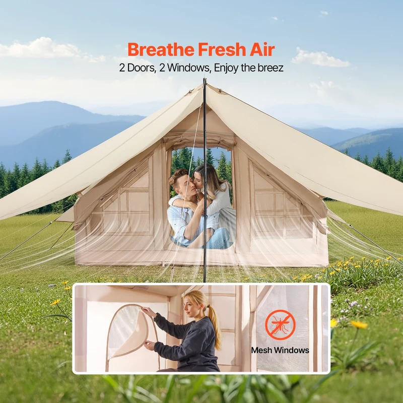 Aufblasbares Zelt Campingzelt 3x2x2m Handpumpe Camping