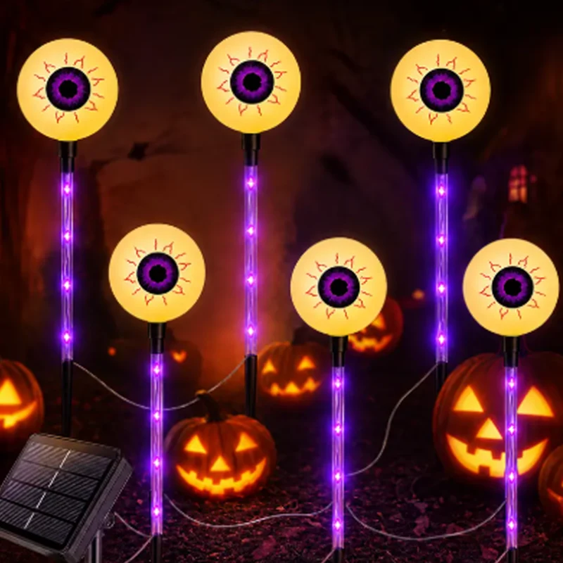 Wasserdichte Halloween-Kürbis-Erdspieß-Lichter