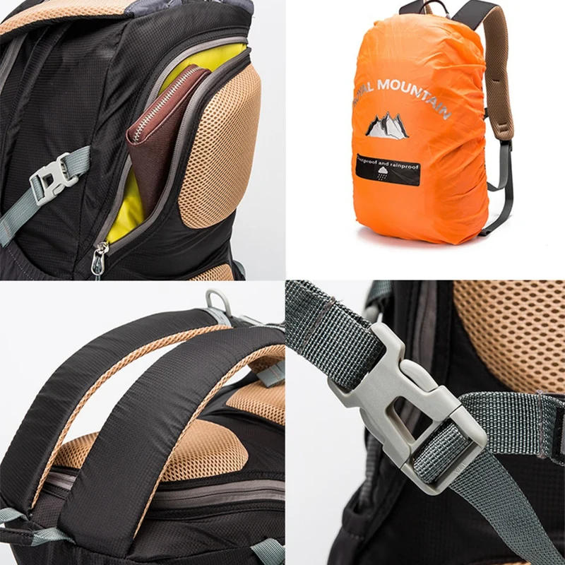 Leichter Unisex Tagesrucksack mit atmungsaktivem Rückenpolster und verstellbarem Brustgurt Skanto