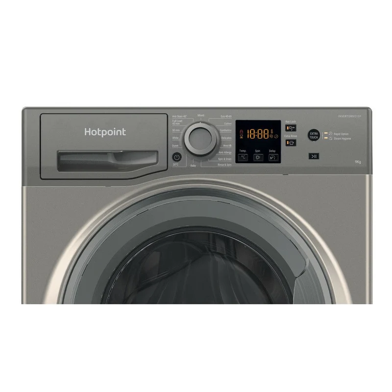 Hotpoint 9KG 1400RPM freistehend Waschmaschine - Graphit | HNR9W64GGIRE