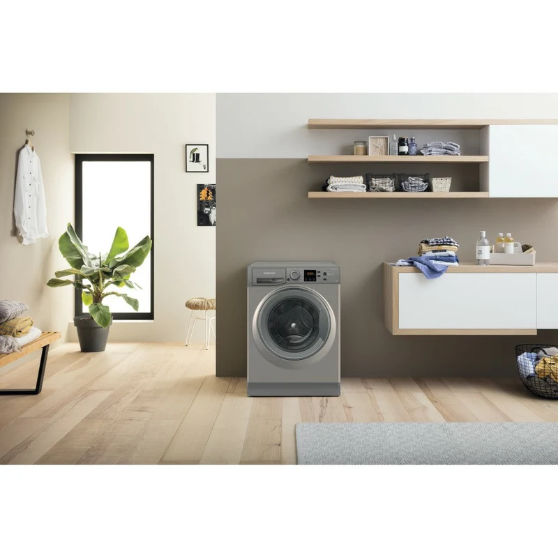 Hotpoint 9KG 1400RPM freistehend Waschmaschine - Graphit | HNR9W64GGIRE