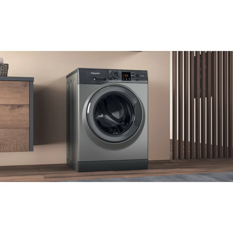 Hotpoint 9KG 1400RPM freistehend Waschmaschine - Graphit | HNR9W64GGIRE
